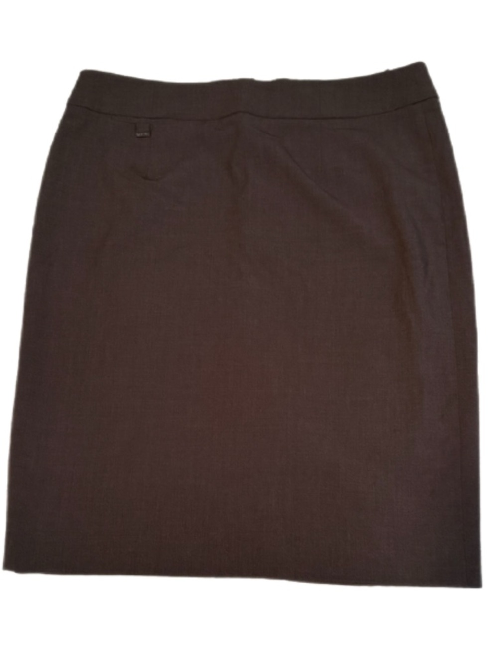 Calvin Klein Dark Gray Tailored Pencil Skirt